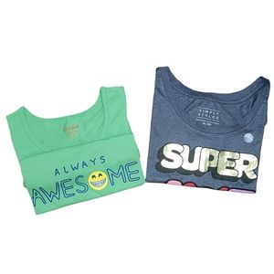 Cat & Jack / Simply Styled girls graphic shirts